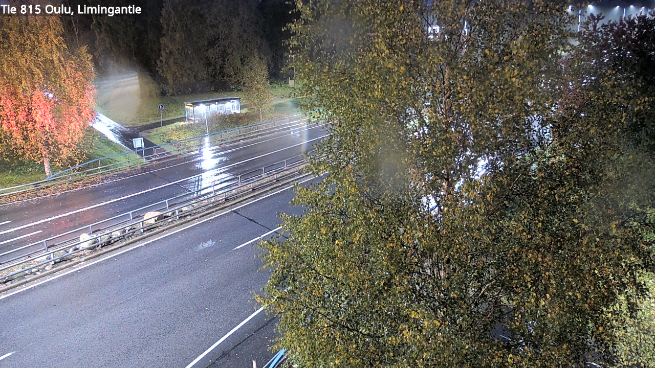Weather Camera Image Väg 815 Oleåborg, Limingantie, Oulu, Pohjois-Pohjanmaa