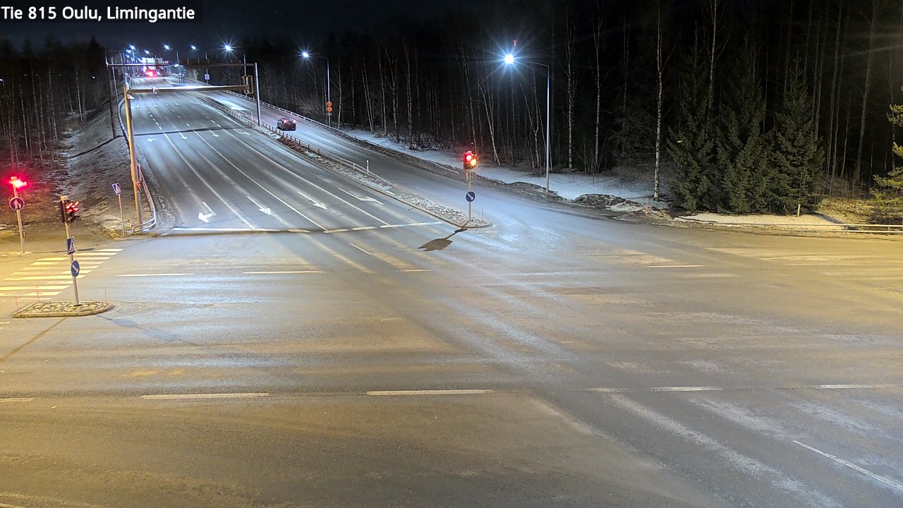 Weather Camera Image Väg 815 Oleåborg, Limingantie, Oulu, Pohjois-Pohjanmaa