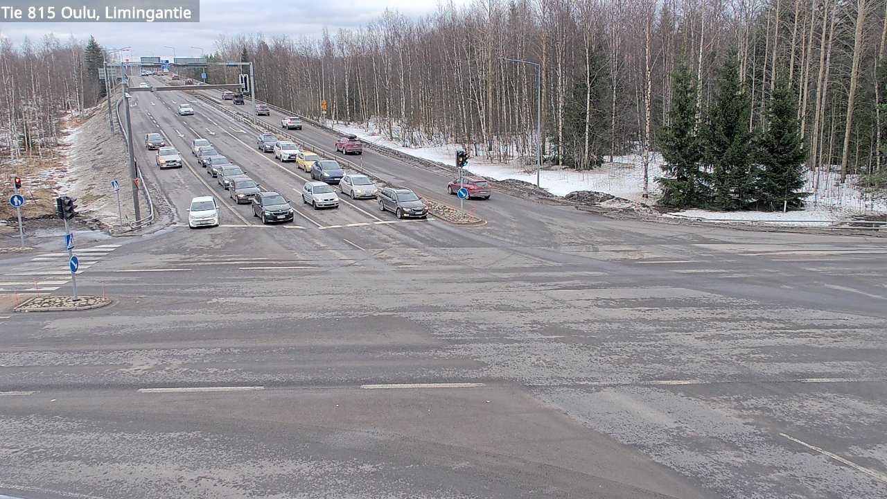 Weather Camera Image Väg 815 Oleåborg, Limingantie, Oulu, Pohjois-Pohjanmaa