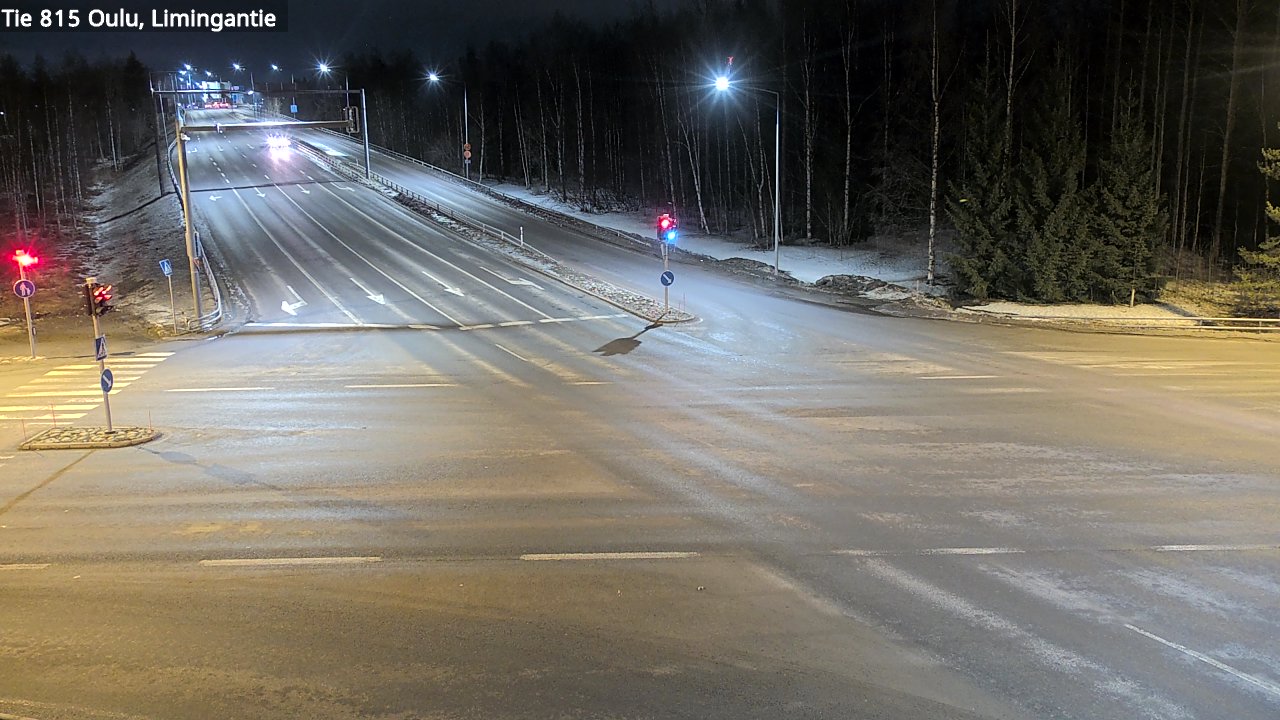 Weather Camera Image Väg 815 Oleåborg, Limingantie, Oulu, Pohjois-Pohjanmaa