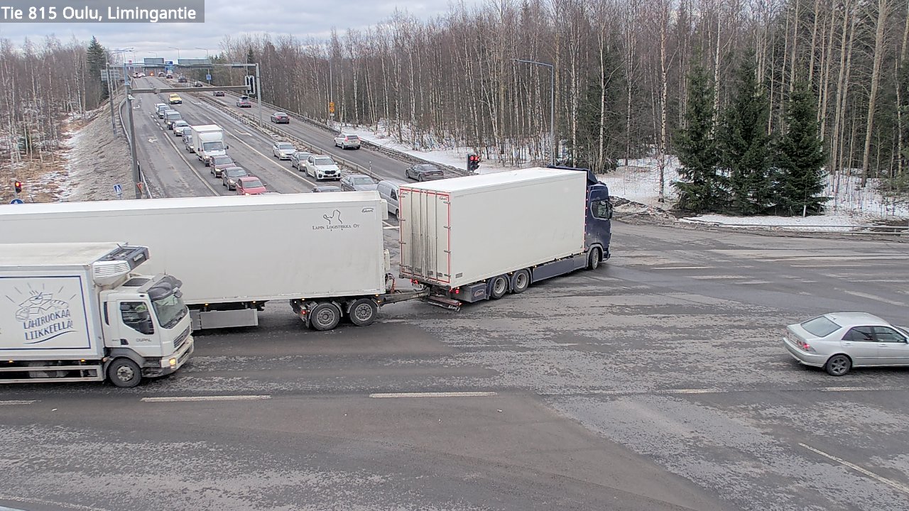 Weather Camera Image Väg 815 Oleåborg, Limingantie, Oulu, Pohjois-Pohjanmaa