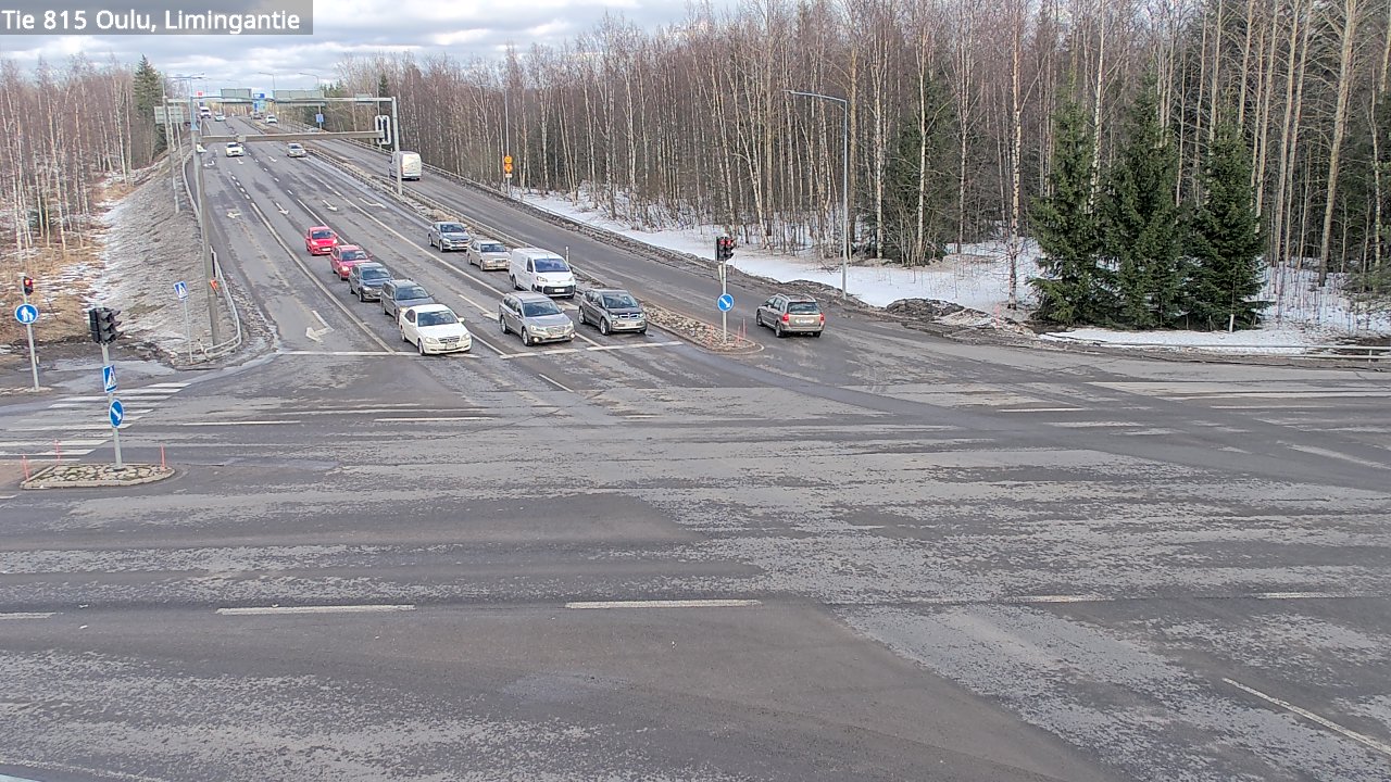 Weather Camera Image Väg 815 Oleåborg, Limingantie, Oulu, Pohjois-Pohjanmaa