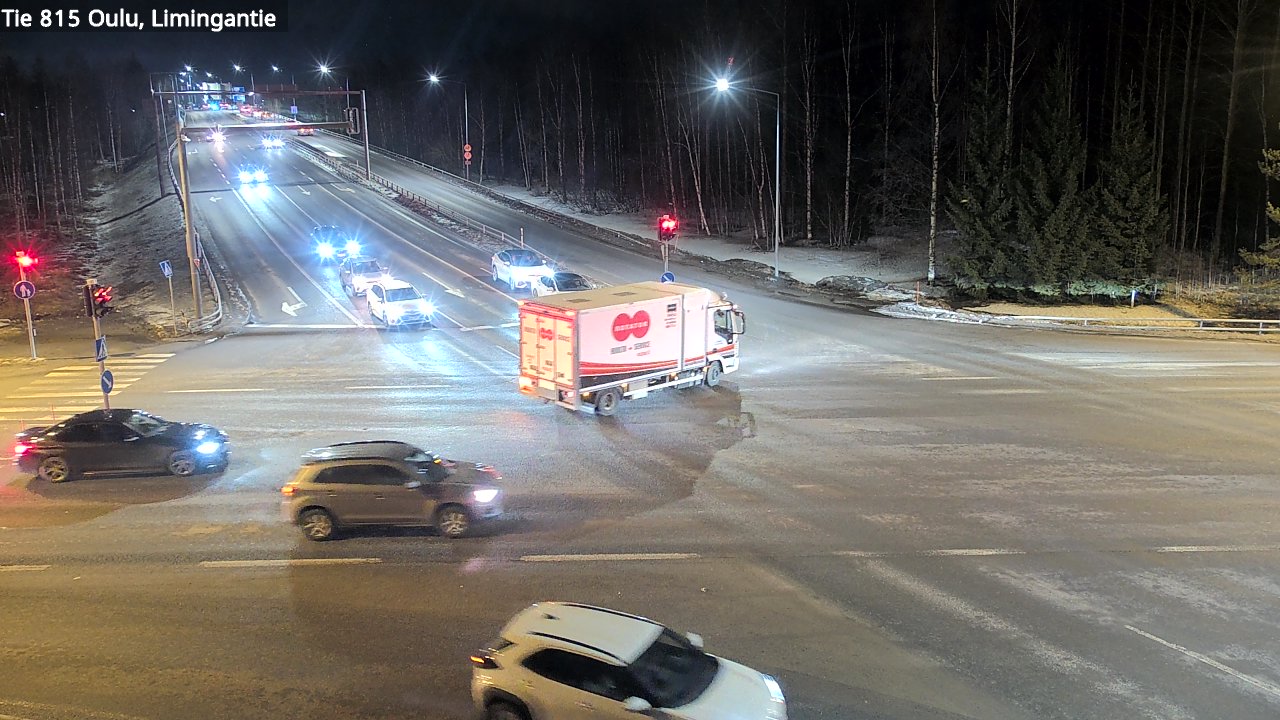 Weather Camera Image Väg 815 Oleåborg, Limingantie, Oulu, Pohjois-Pohjanmaa