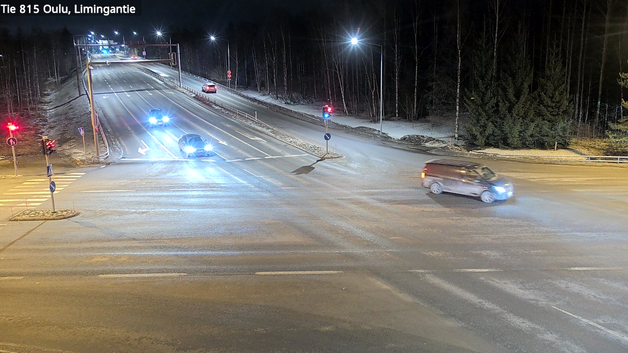 Weather Camera Image Väg 815 Oleåborg, Limingantie, Oulu, Pohjois-Pohjanmaa