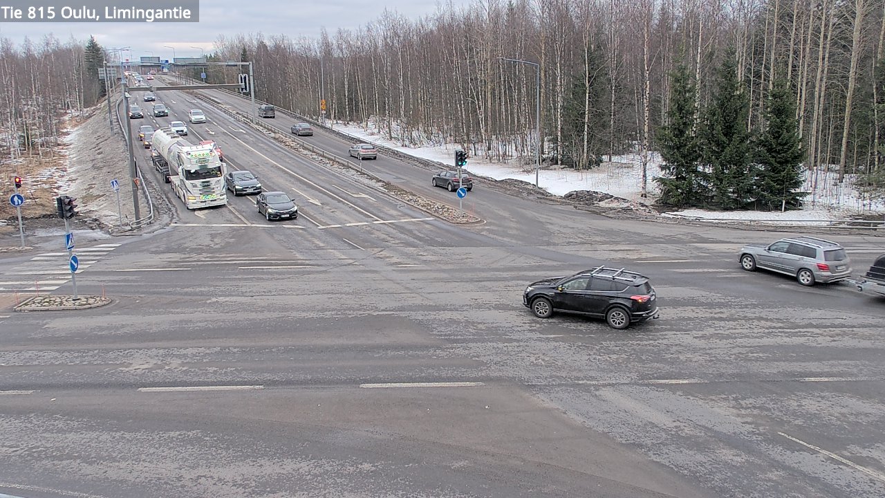 Weather Camera Image Väg 815 Oleåborg, Limingantie, Oulu, Pohjois-Pohjanmaa