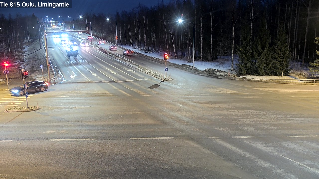 Weather Camera Image Väg 815 Oleåborg, Limingantie, Oulu, Pohjois-Pohjanmaa