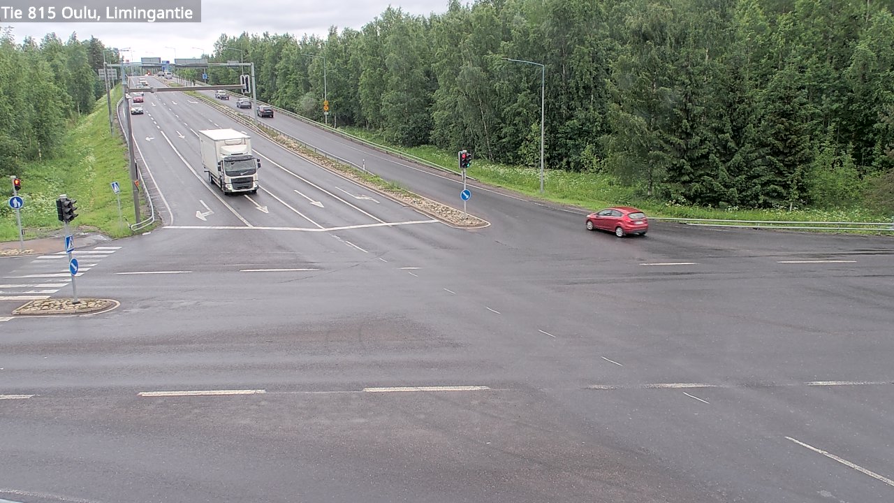 Weather Camera Image Väg 815 Oleåborg, Limingantie, Oulu, Pohjois-Pohjanmaa
