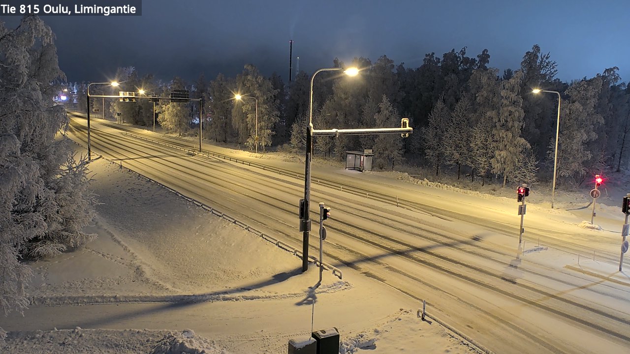 Weather Camera Image Väg 815 Oleåborg, Limingantie, Oulu, Pohjois-Pohjanmaa
