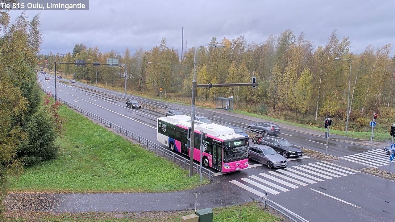 Weather Camera Image Väg 815 Oleåborg, Limingantie, Oulu, Pohjois-Pohjanmaa