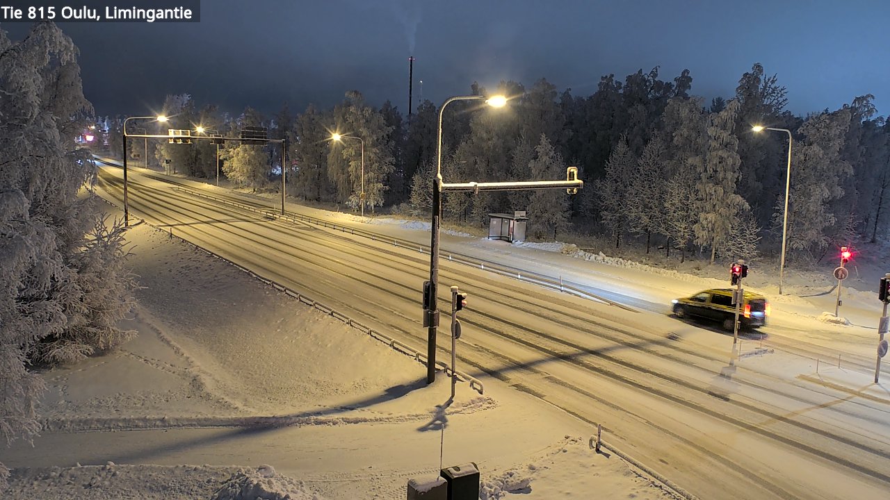 Weather Camera Image Väg 815 Oleåborg, Limingantie, Oulu, Pohjois-Pohjanmaa