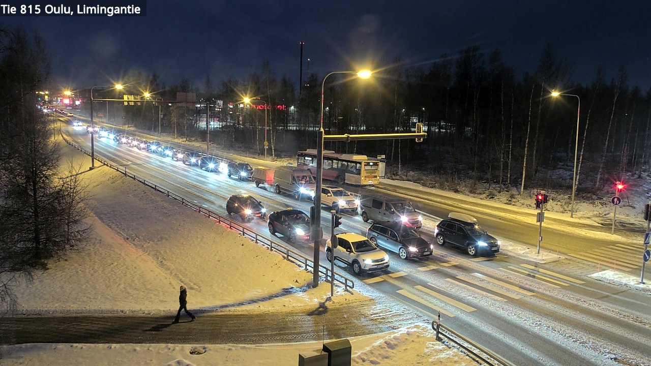 Weather Camera Image Väg 815 Oleåborg, Limingantie, Oulu, Pohjois-Pohjanmaa
