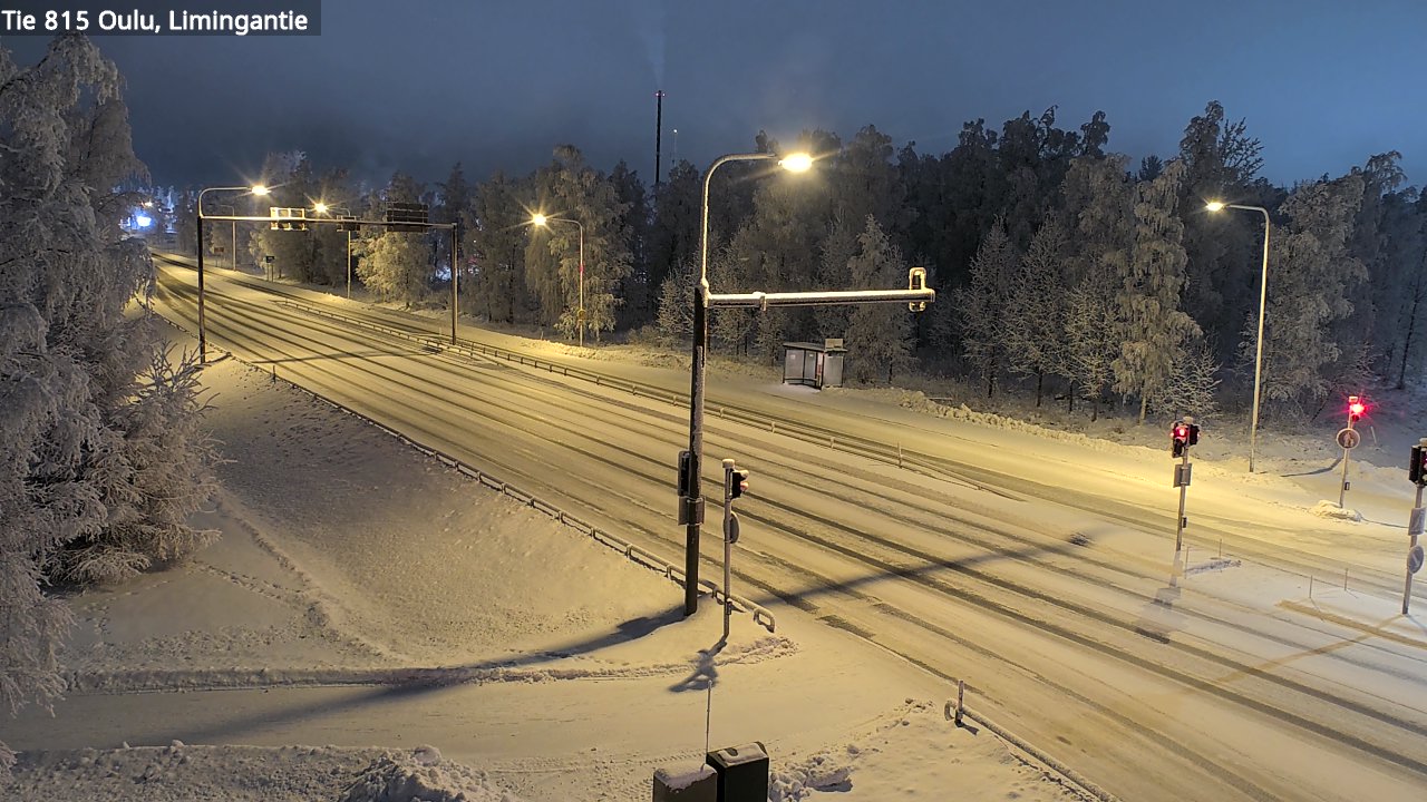 Weather Camera Image Väg 815 Oleåborg, Limingantie, Oulu, Pohjois-Pohjanmaa