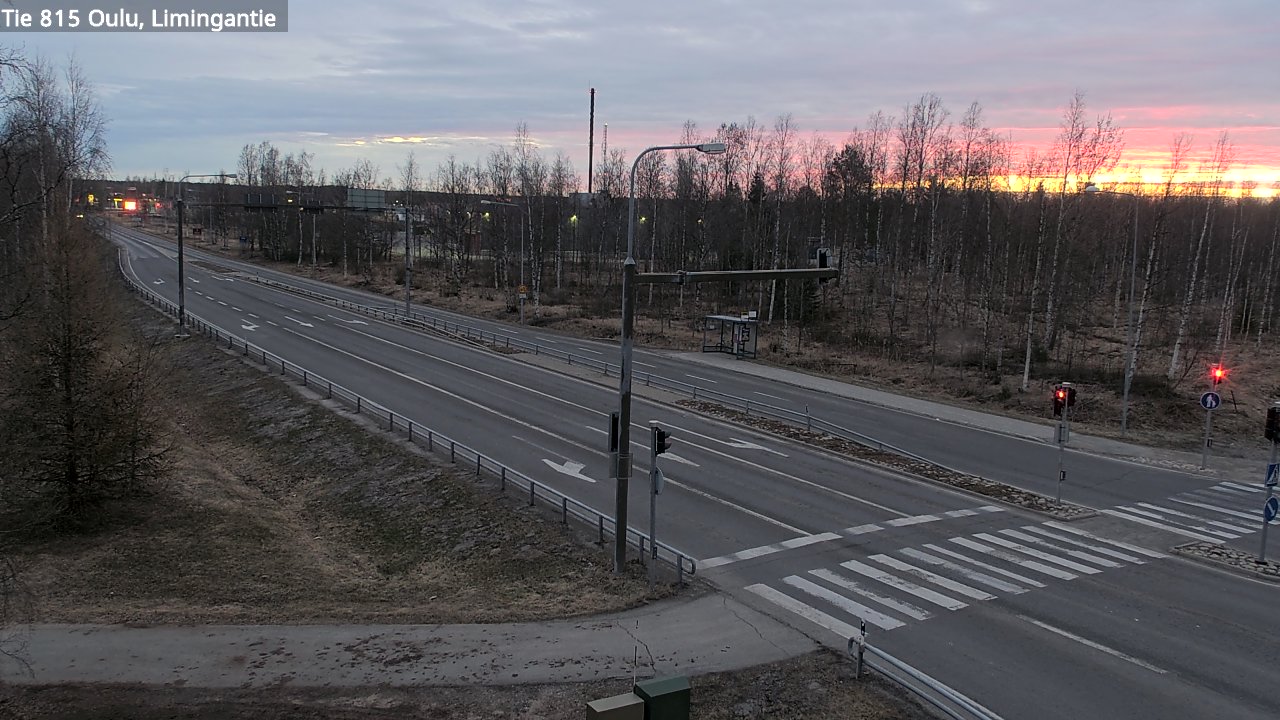 Weather Camera Image Väg 815 Oleåborg, Limingantie, Oulu, Pohjois-Pohjanmaa