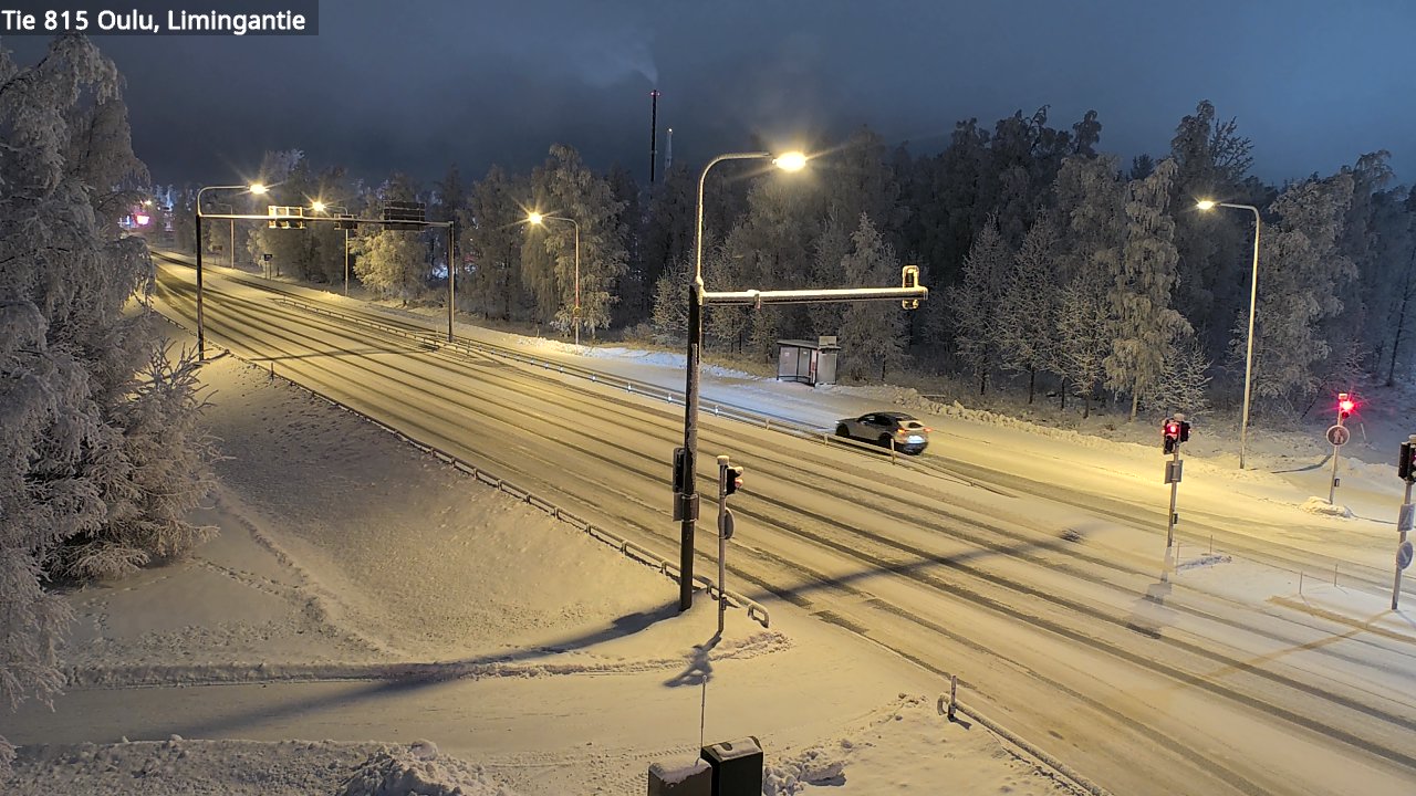 Weather Camera Image Väg 815 Oleåborg, Limingantie, Oulu, Pohjois-Pohjanmaa