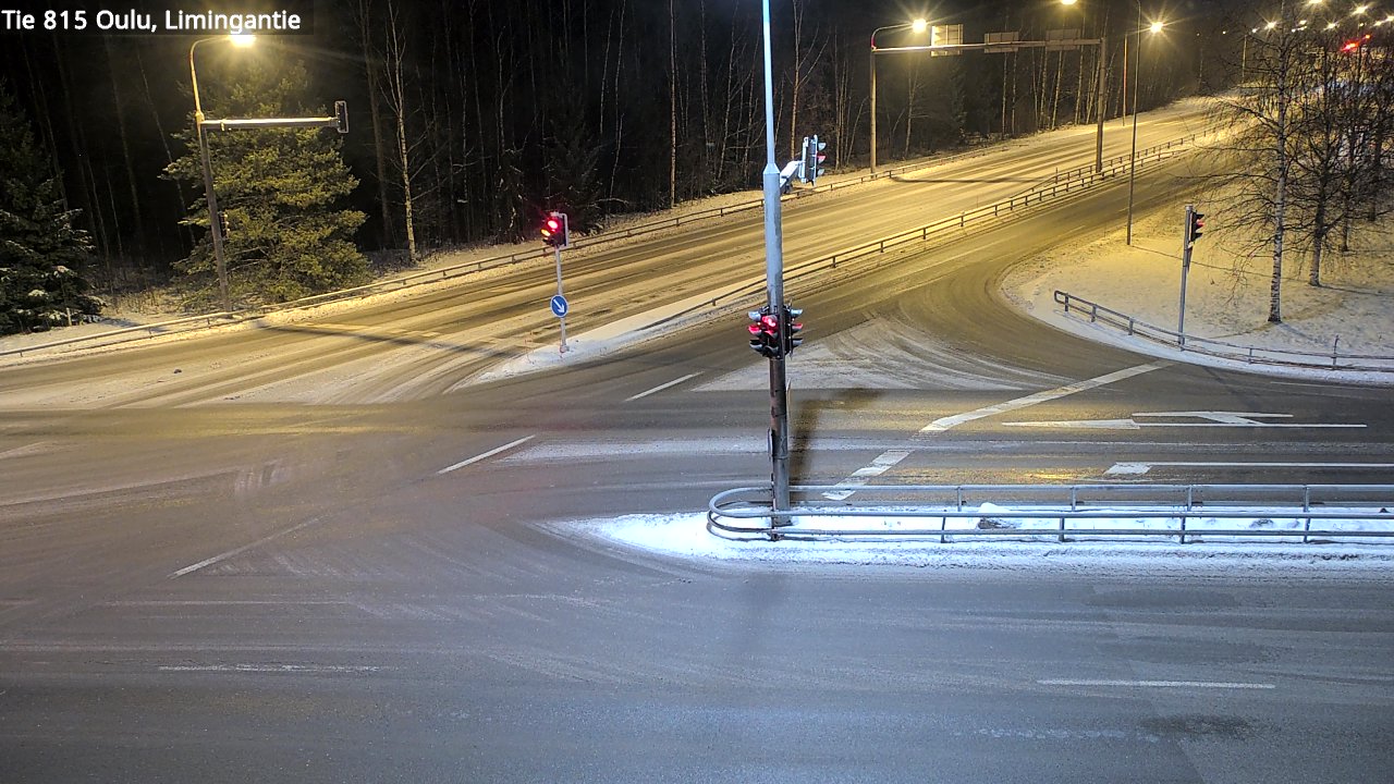 Weather Camera Image Väg 815 Oleåborg, Limingantie, Oulu, Pohjois-Pohjanmaa