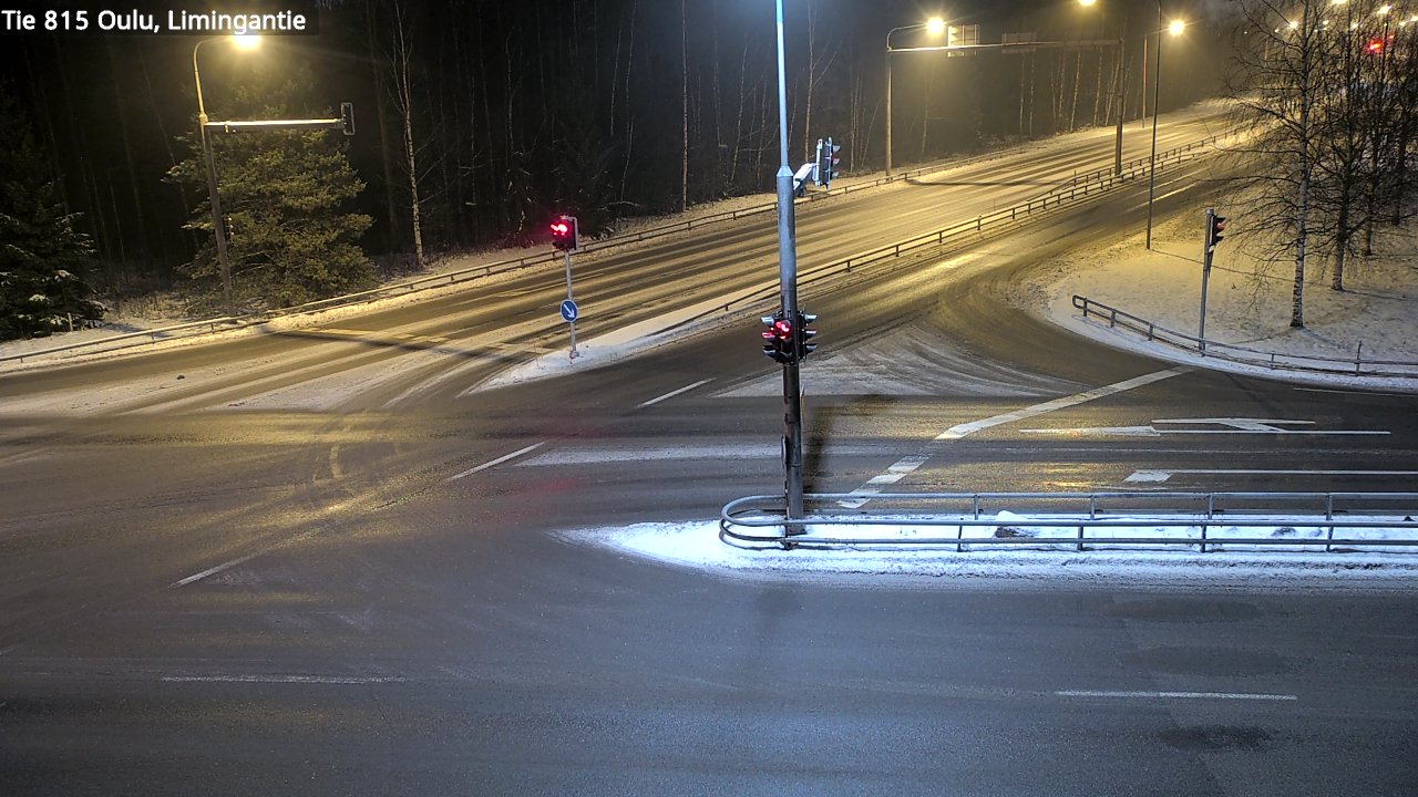 Weather Camera Image Väg 815 Oleåborg, Limingantie, Oulu, Pohjois-Pohjanmaa