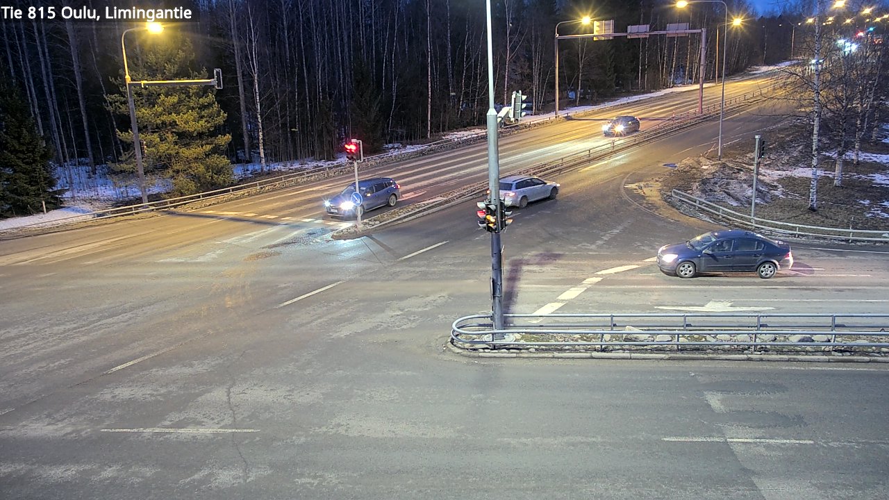 Weather Camera Image Väg 815 Oleåborg, Limingantie, Oulu, Pohjois-Pohjanmaa