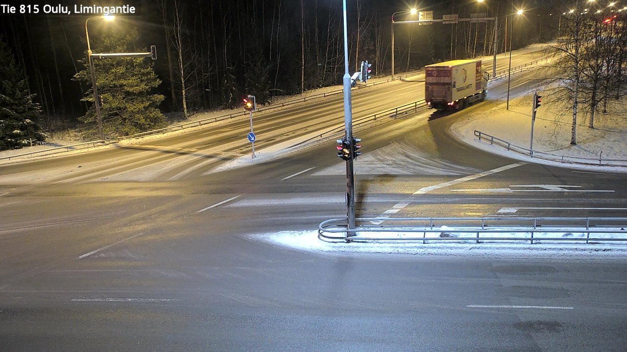 Weather Camera Image Väg 815 Oleåborg, Limingantie, Oulu, Pohjois-Pohjanmaa