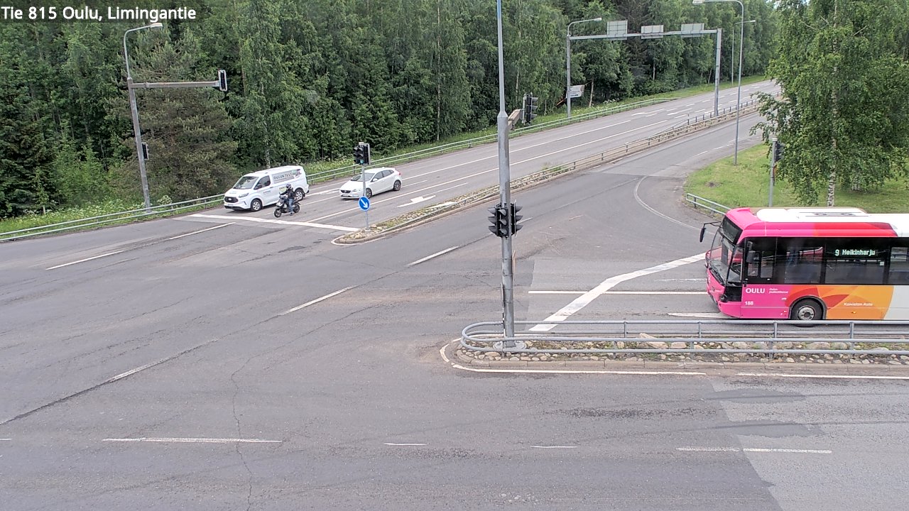 Weather Camera Image Väg 815 Oleåborg, Limingantie, Oulu, Pohjois-Pohjanmaa