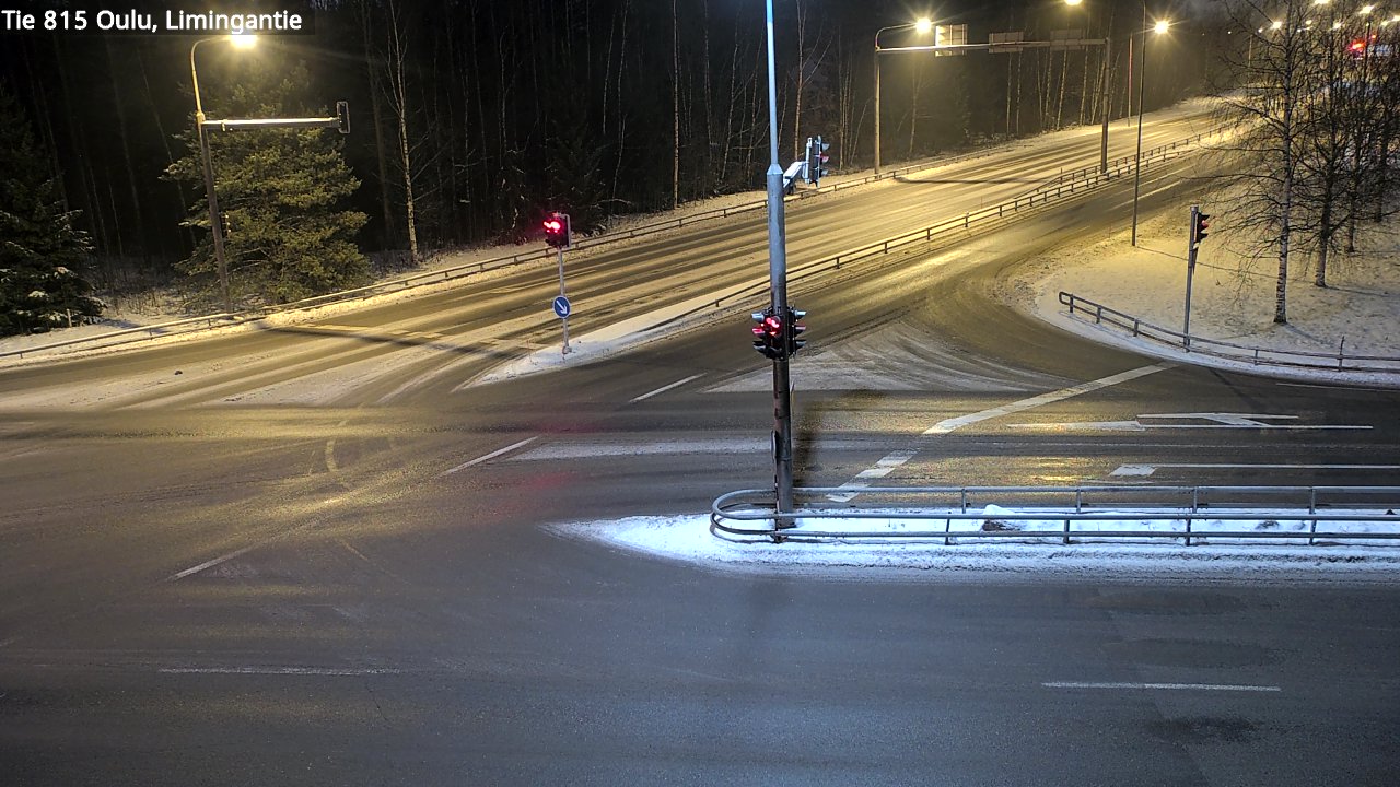 Weather Camera Image Väg 815 Oleåborg, Limingantie, Oulu, Pohjois-Pohjanmaa