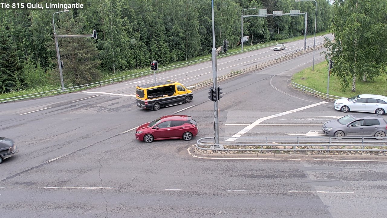 Weather Camera Image Väg 815 Oleåborg, Limingantie, Oulu, Pohjois-Pohjanmaa