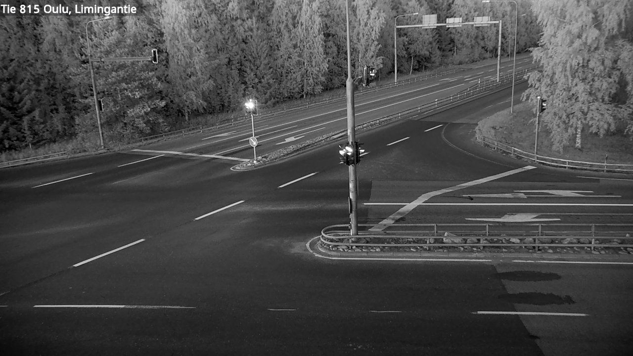 Weather Camera Image Väg 815 Oleåborg, Limingantie, Oulu, Pohjois-Pohjanmaa