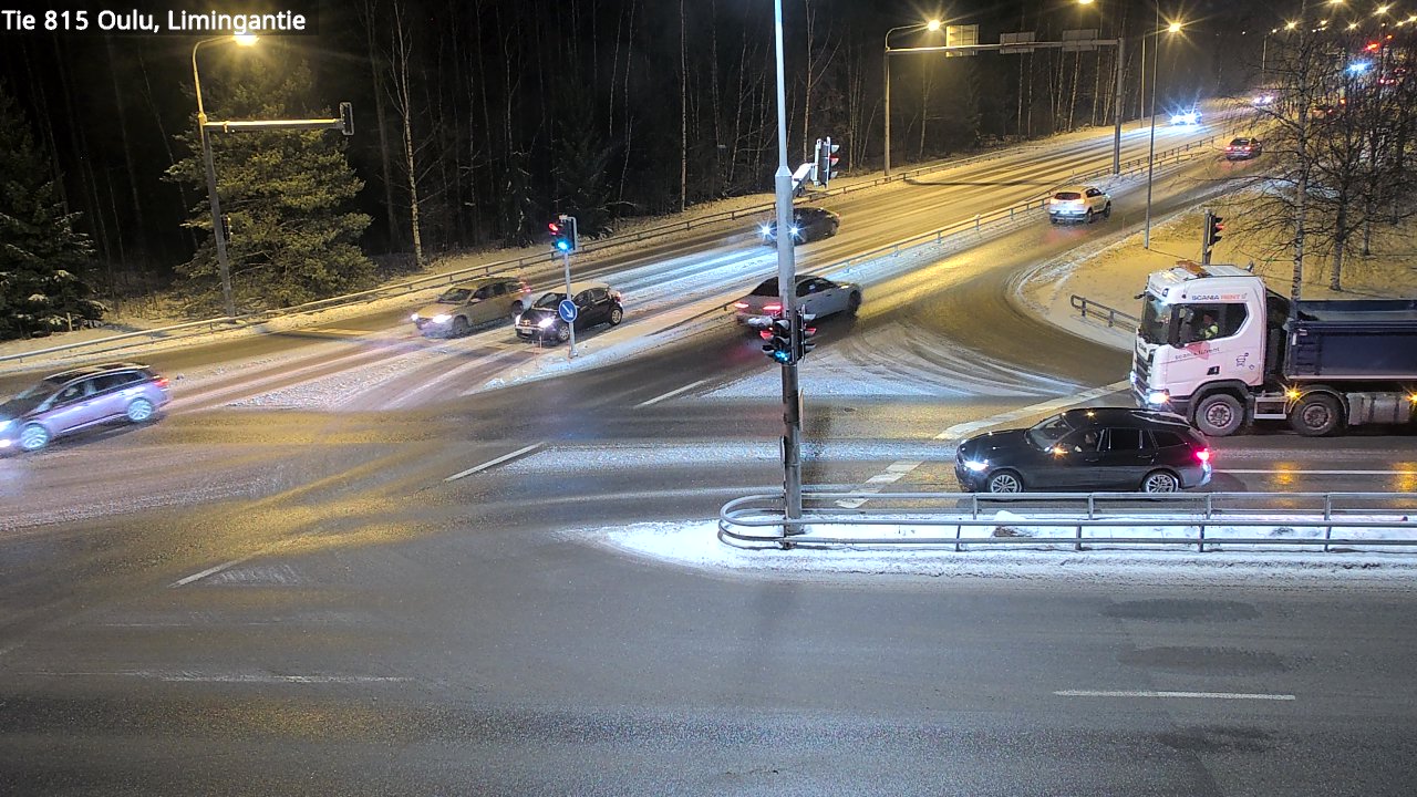 Weather Camera Image Väg 815 Oleåborg, Limingantie, Oulu, Pohjois-Pohjanmaa