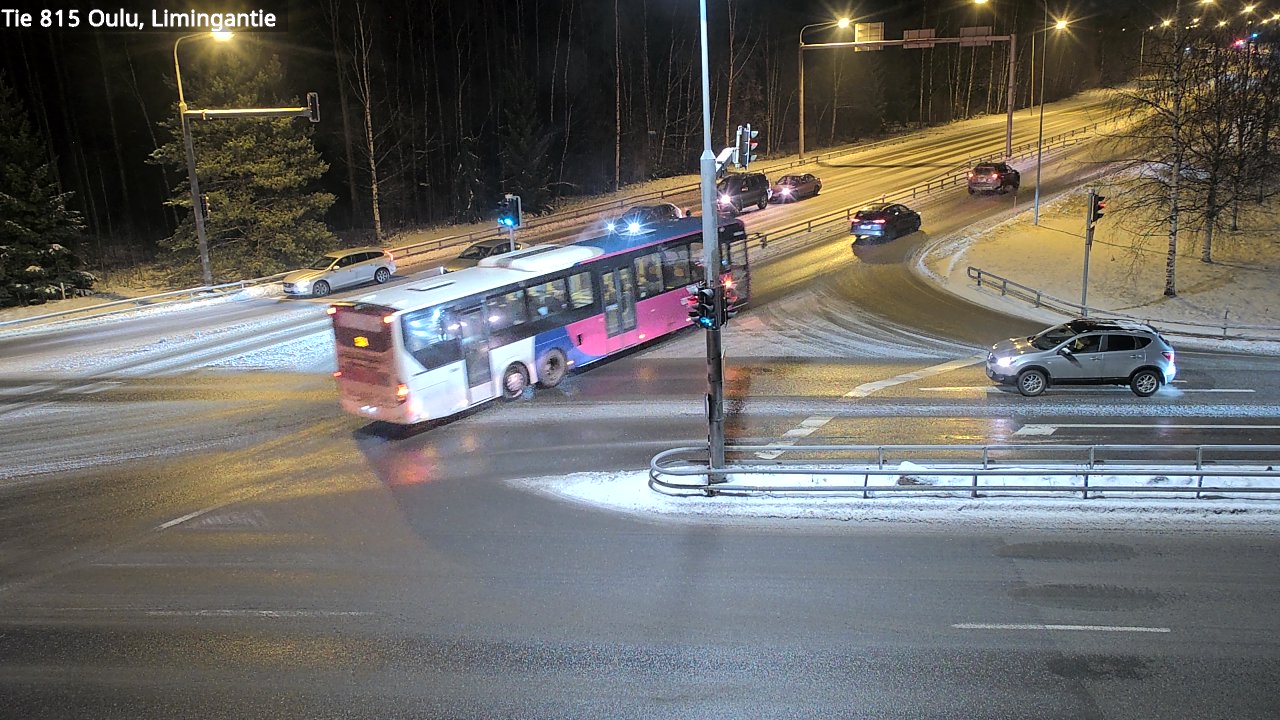 Weather Camera Image Väg 815 Oleåborg, Limingantie, Oulu, Pohjois-Pohjanmaa