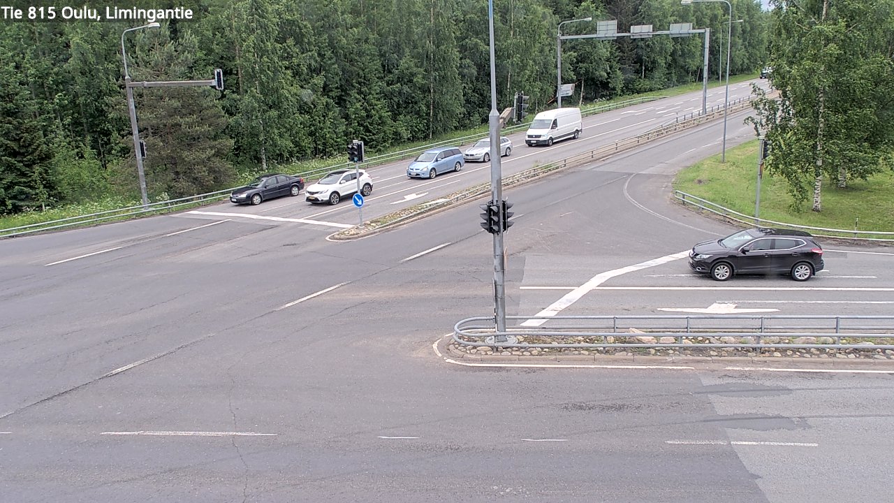 Weather Camera Image Väg 815 Oleåborg, Limingantie, Oulu, Pohjois-Pohjanmaa