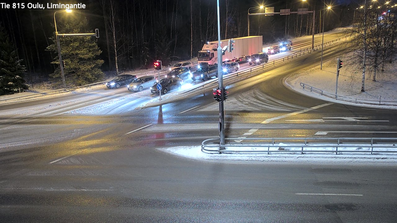 Weather Camera Image Väg 815 Oleåborg, Limingantie, Oulu, Pohjois-Pohjanmaa