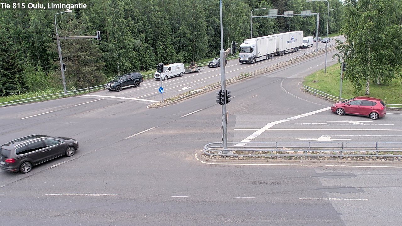 Weather Camera Image Väg 815 Oleåborg, Limingantie, Oulu, Pohjois-Pohjanmaa