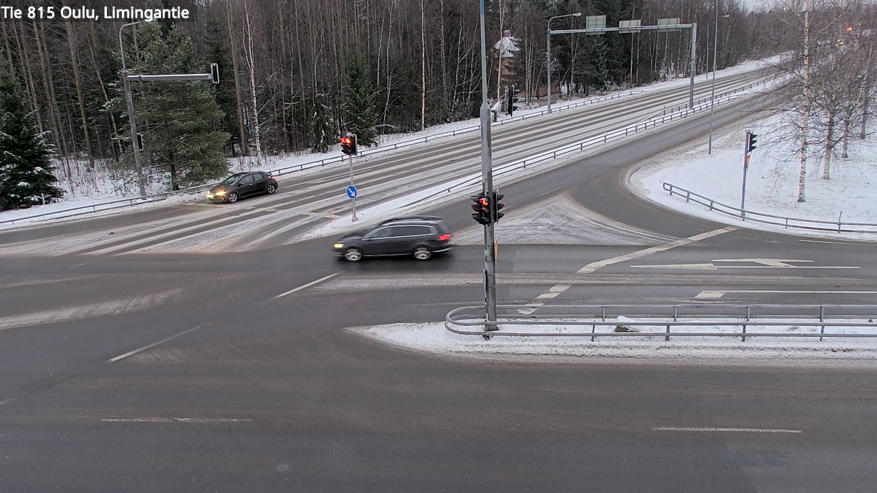 Weather Camera Image Väg 815 Oleåborg, Limingantie, Oulu, Pohjois-Pohjanmaa