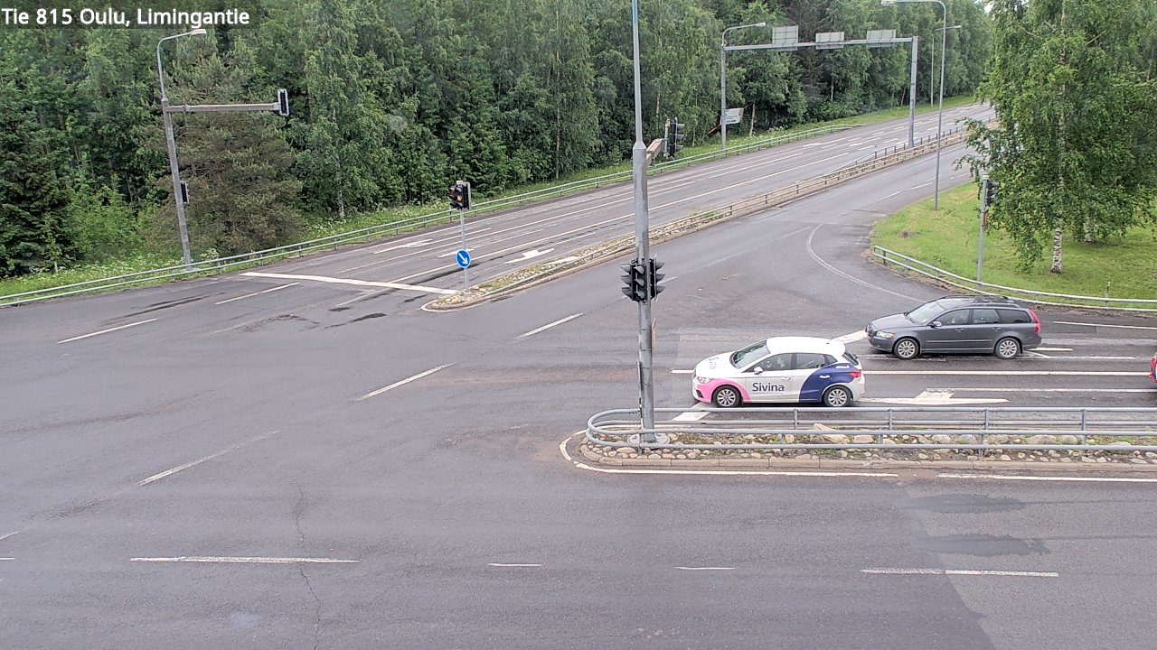 Weather Camera Image Väg 815 Oleåborg, Limingantie, Oulu, Pohjois-Pohjanmaa