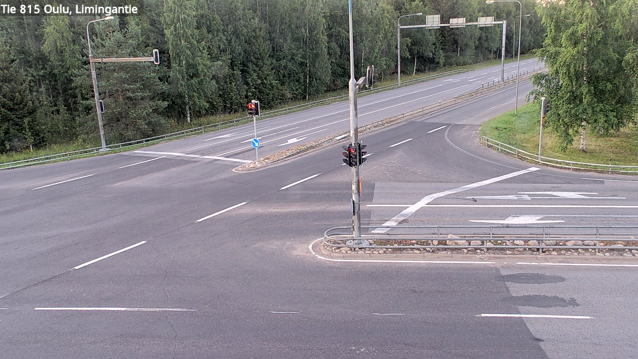 Weather Camera Image Väg 815 Oleåborg, Limingantie, Oulu, Pohjois-Pohjanmaa