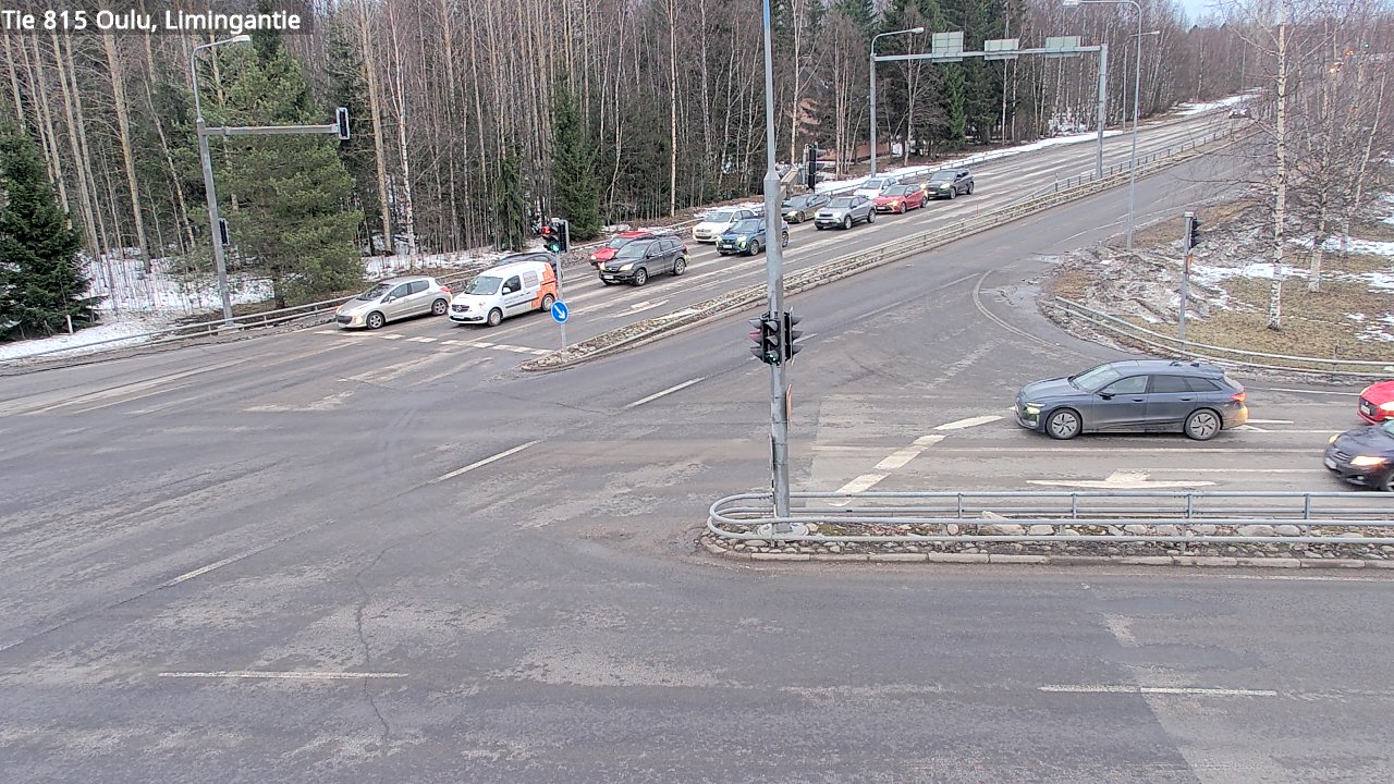 Weather Camera Image Väg 815 Oleåborg, Limingantie, Oulu, Pohjois-Pohjanmaa