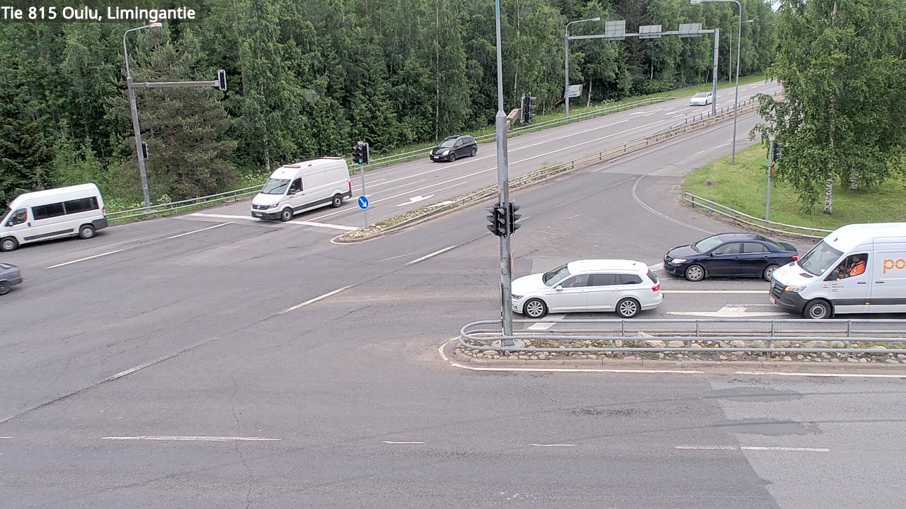 Weather Camera Image Väg 815 Oleåborg, Limingantie, Oulu, Pohjois-Pohjanmaa