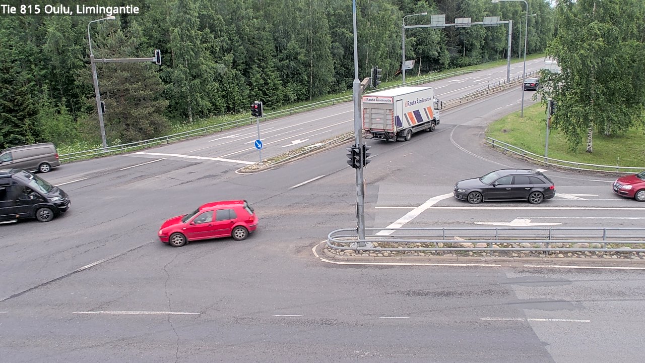 Weather Camera Image Väg 815 Oleåborg, Limingantie, Oulu, Pohjois-Pohjanmaa
