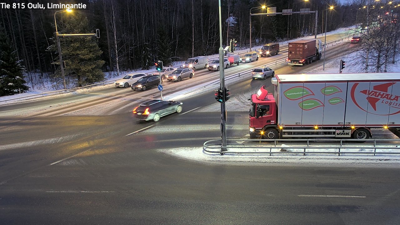 Weather Camera Image Väg 815 Oleåborg, Limingantie, Oulu, Pohjois-Pohjanmaa