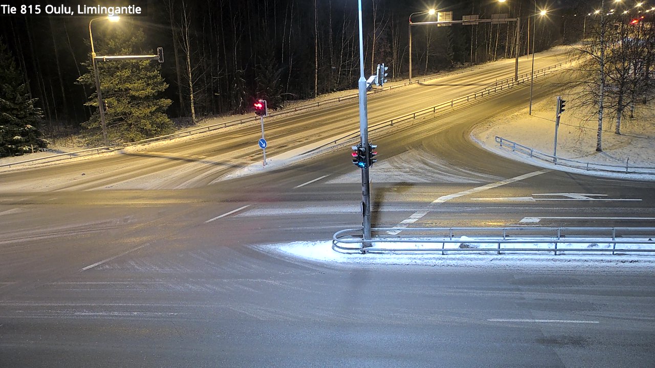 Weather Camera Image Väg 815 Oleåborg, Limingantie, Oulu, Pohjois-Pohjanmaa