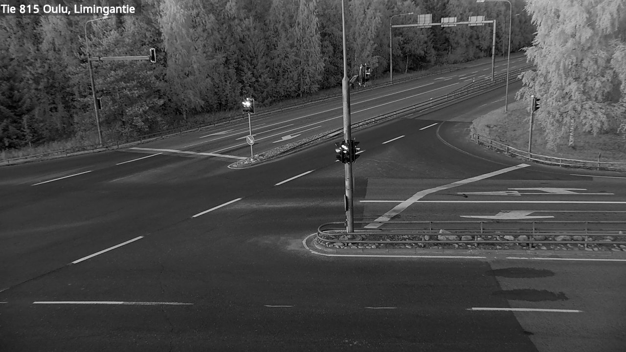 Weather Camera Image Väg 815 Oleåborg, Limingantie, Oulu, Pohjois-Pohjanmaa