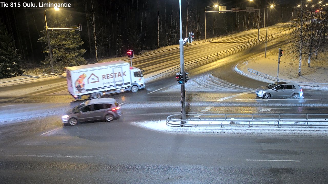 Weather Camera Image Väg 815 Oleåborg, Limingantie, Oulu, Pohjois-Pohjanmaa