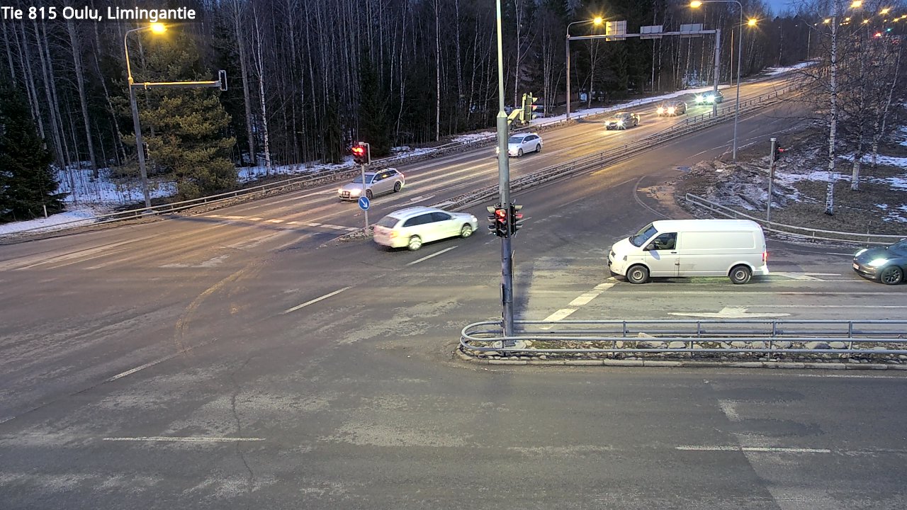 Weather Camera Image Väg 815 Oleåborg, Limingantie, Oulu, Pohjois-Pohjanmaa