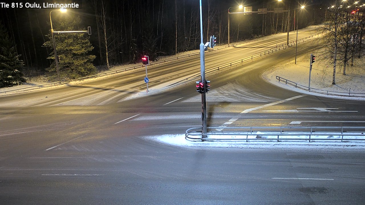 Weather Camera Image Väg 815 Oleåborg, Limingantie, Oulu, Pohjois-Pohjanmaa