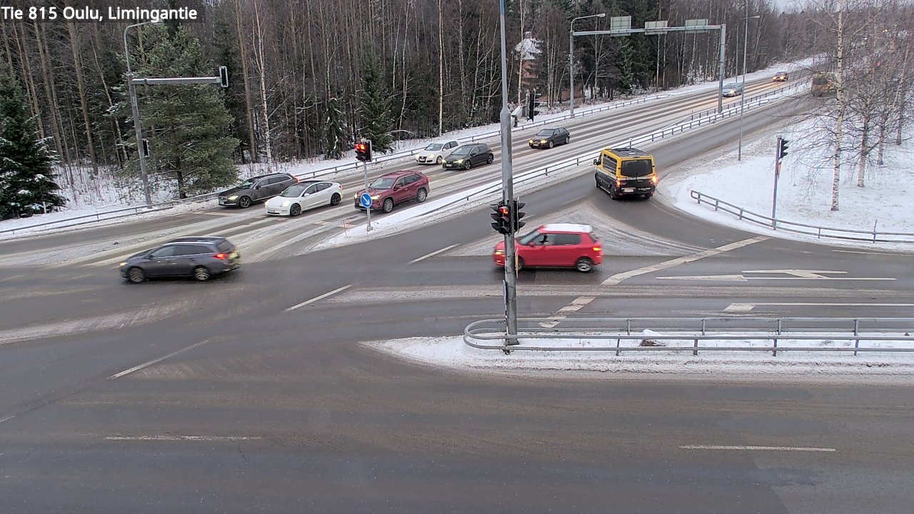 Weather Camera Image Väg 815 Oleåborg, Limingantie, Oulu, Pohjois-Pohjanmaa