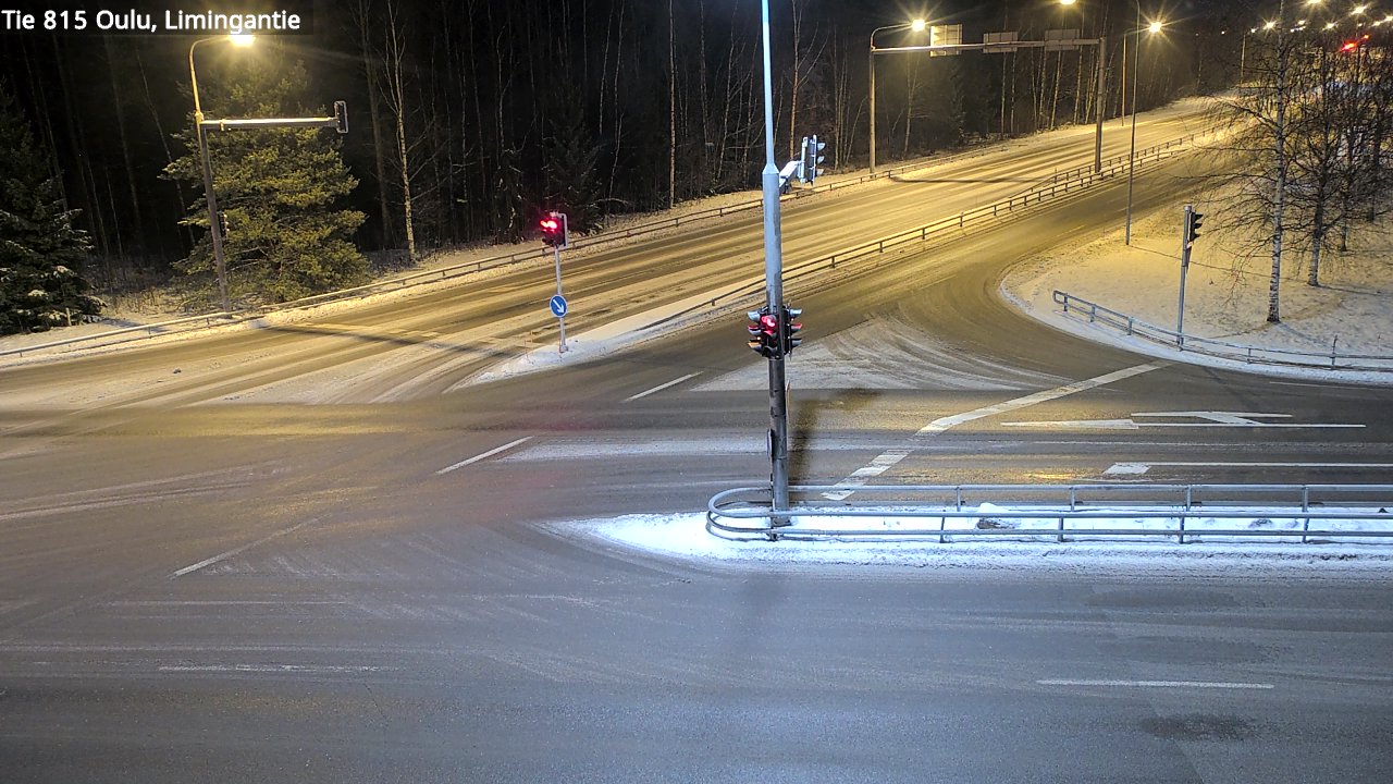 Weather Camera Image Väg 815 Oleåborg, Limingantie, Oulu, Pohjois-Pohjanmaa