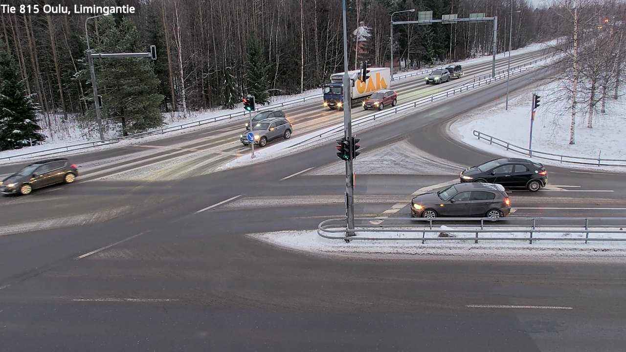 Weather Camera Image Väg 815 Oleåborg, Limingantie, Oulu, Pohjois-Pohjanmaa