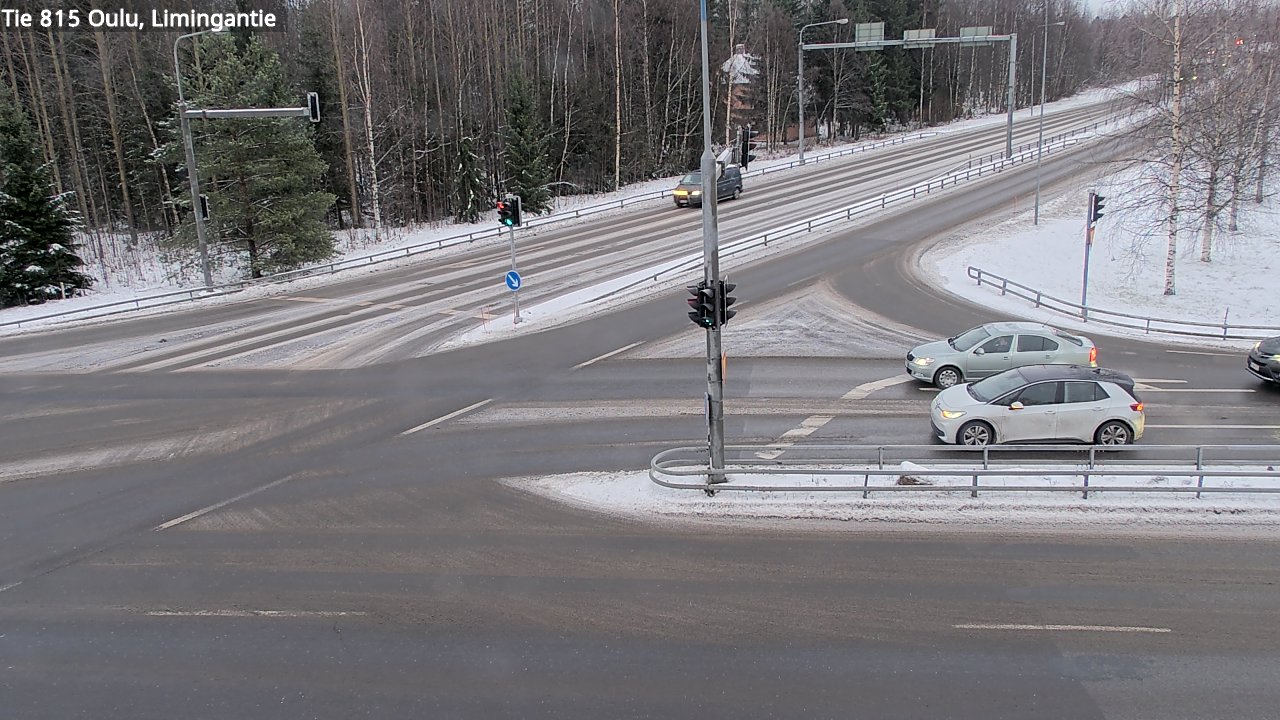 Weather Camera Image Väg 815 Oleåborg, Limingantie, Oulu, Pohjois-Pohjanmaa