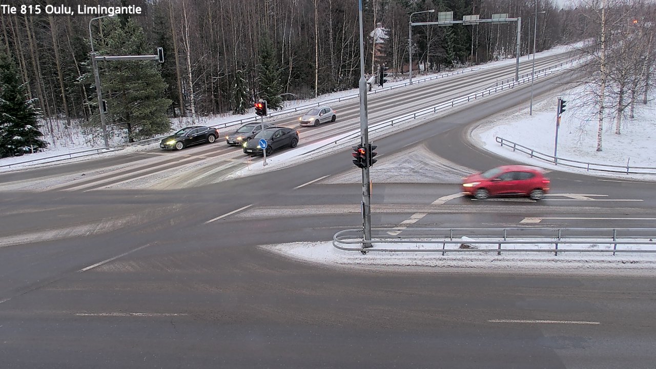 Weather Camera Image Väg 815 Oleåborg, Limingantie, Oulu, Pohjois-Pohjanmaa