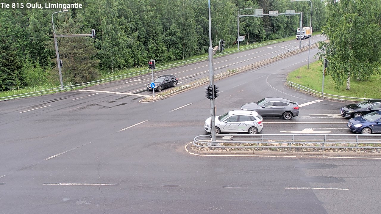 Weather Camera Image Väg 815 Oleåborg, Limingantie, Oulu, Pohjois-Pohjanmaa