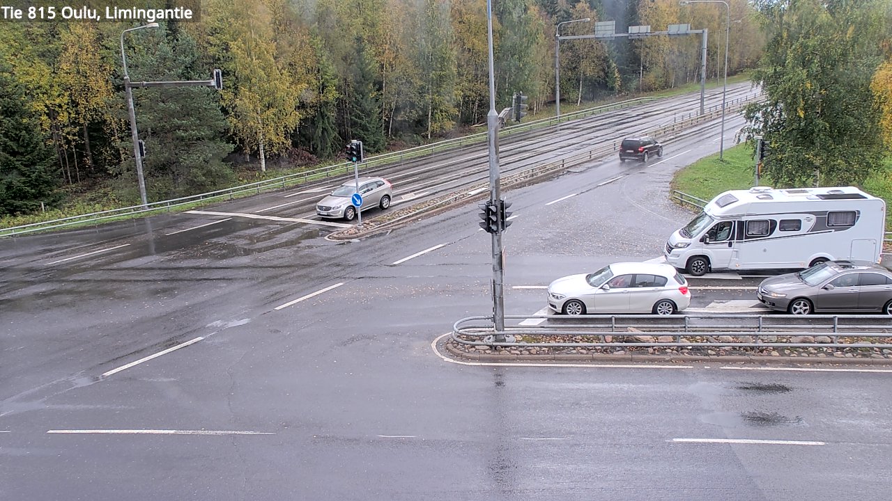 Weather Camera Image Väg 815 Oleåborg, Limingantie, Oulu, Pohjois-Pohjanmaa